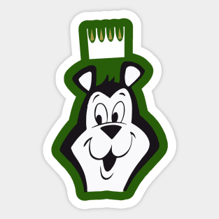 Hamm's Bear with a White Crown Sticker